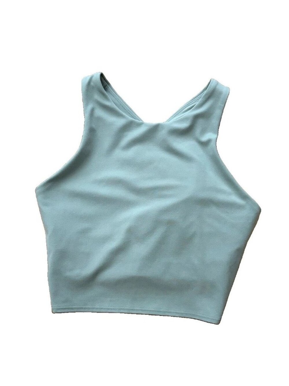 Athleta Conscious Crop Bra Eucalyptus Olive Green Size Small